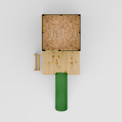 Snug Tower Wooden Playhouse with Slide