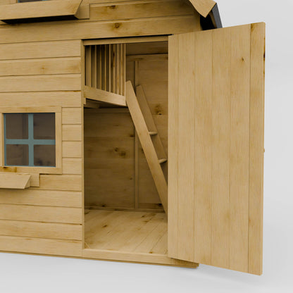 7 x 5 Double Storey Swiss Cottage Playhouse