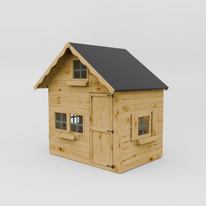 7 x 5 Double Storey Swiss Cottage Playhouse