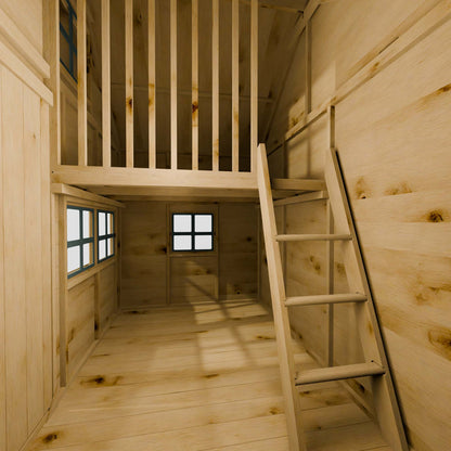 7 x 5 Double Storey Swiss Cottage Playhouse