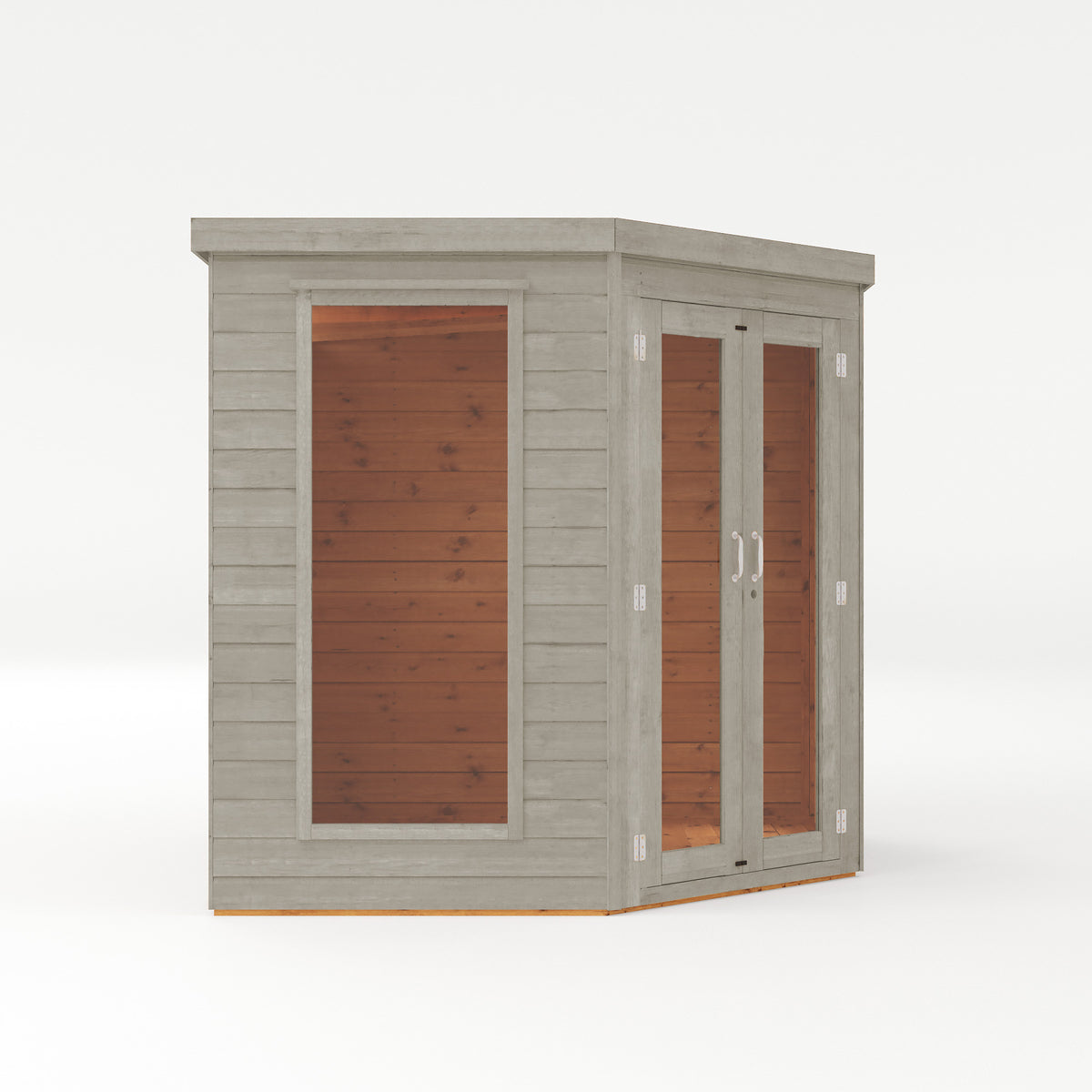 Refurbished Driftwood 7 x 7 Premier Corner Summerhouse