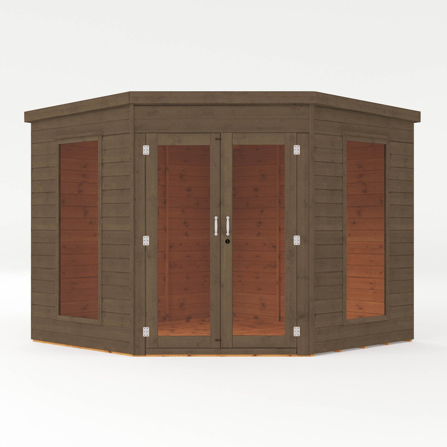 8 x 8 Ready Painted Corner Summerhouse