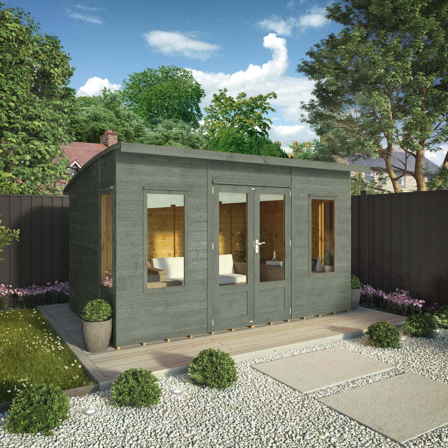 12 x 8 Ready Painted Helios Summerhouse