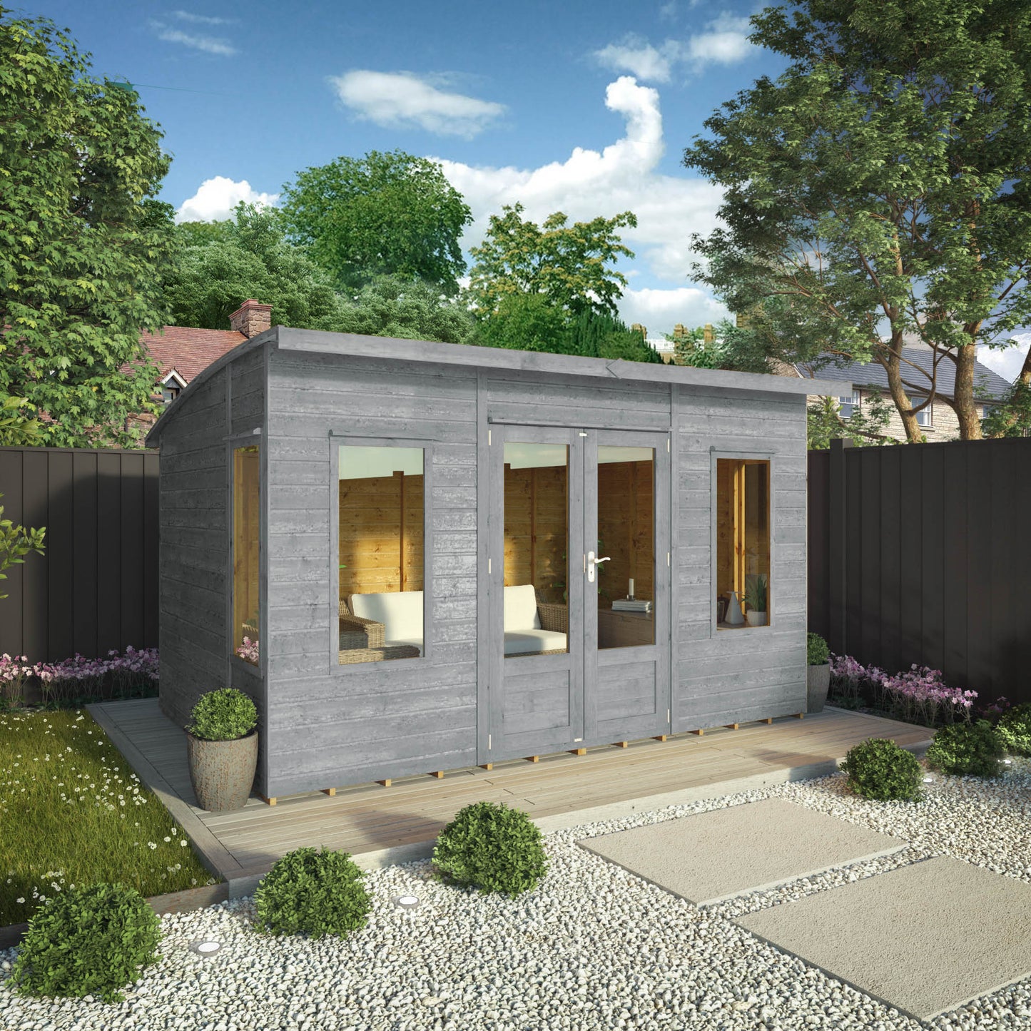 12 x 8 Ready Painted Helios Summerhouse