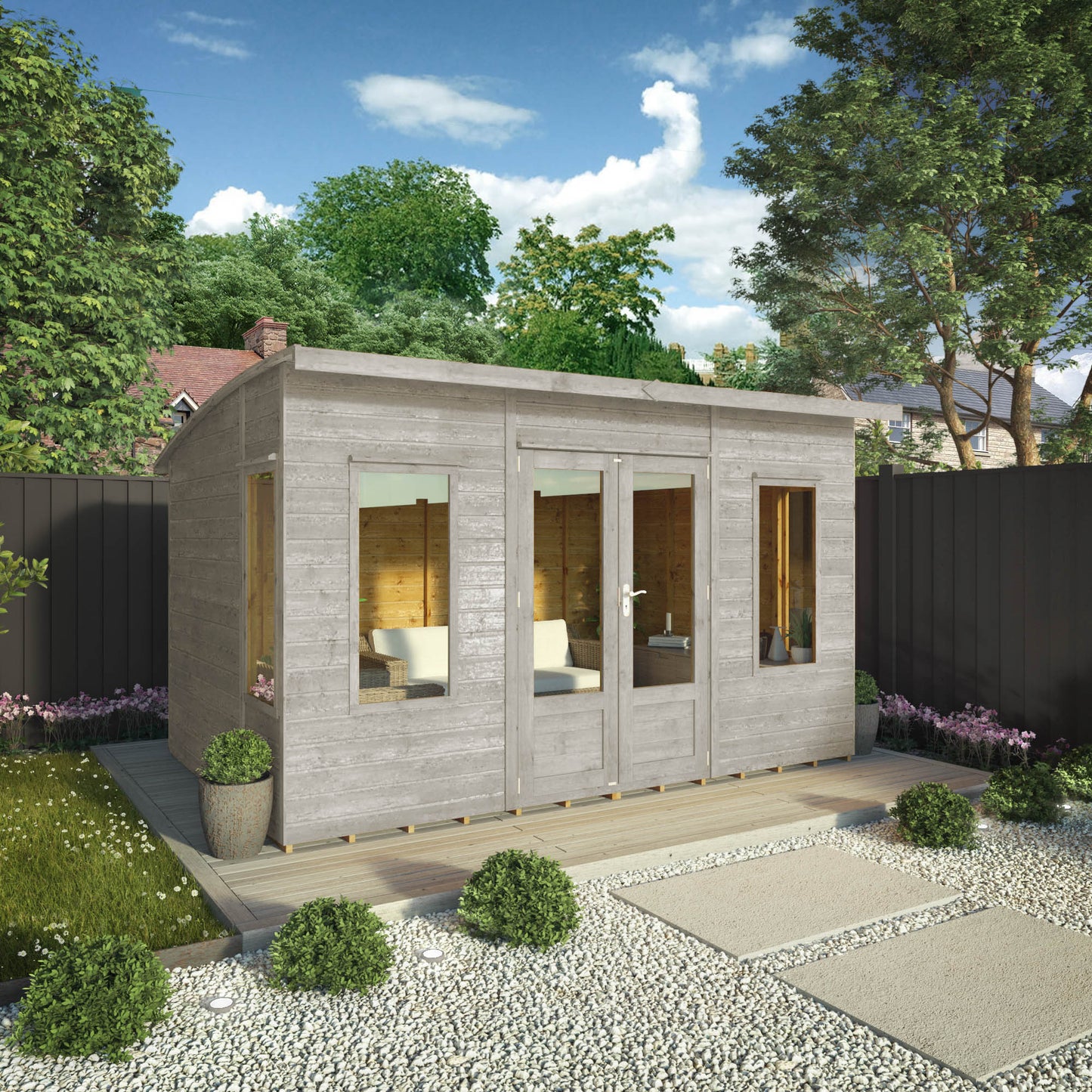 12 x 8 Ready Painted Helios Summerhouse