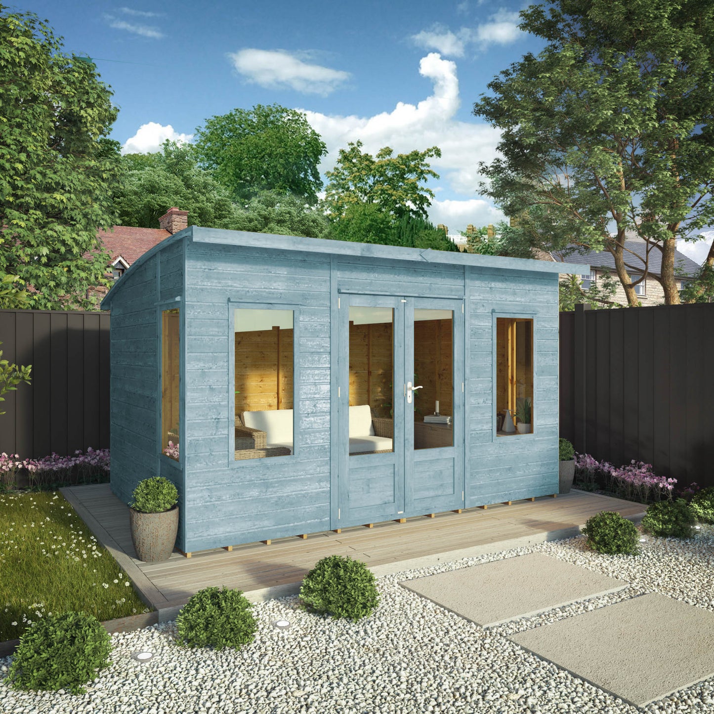 12 x 8 Ready Painted Helios Summerhouse