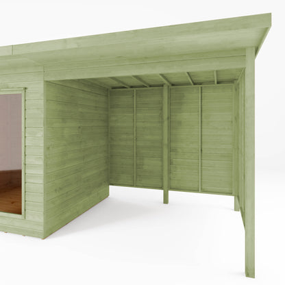 Refurbished Olive Tree 16 x 6 Maine Summerhouse with Patio Area