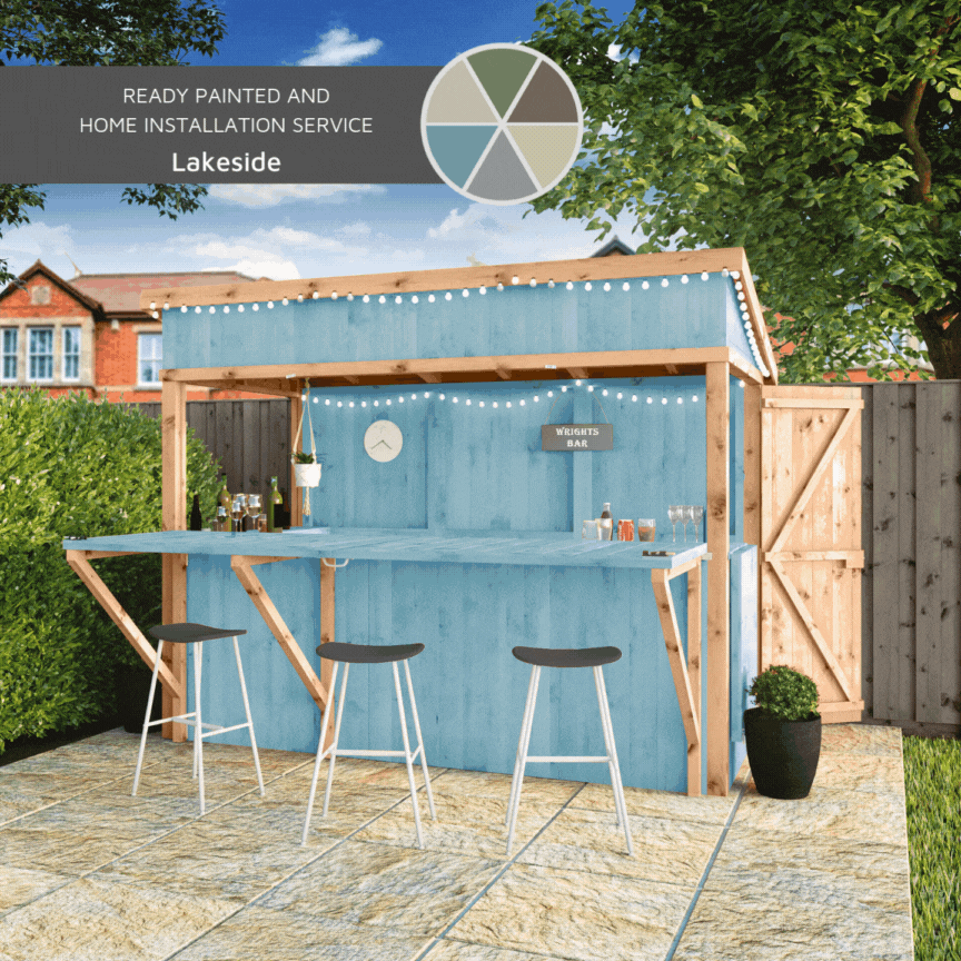 9 x 4 Premium Pressure Treated Garden Bar + Shutter pack