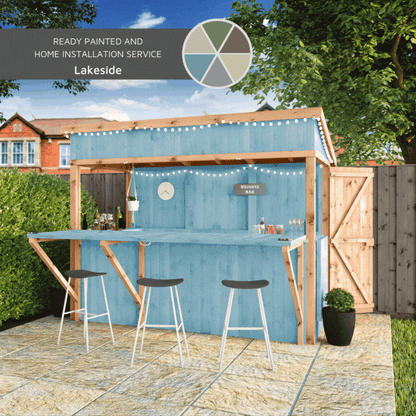 9 x 4 Premium Pressure Treated Garden Bar + Shutter pack