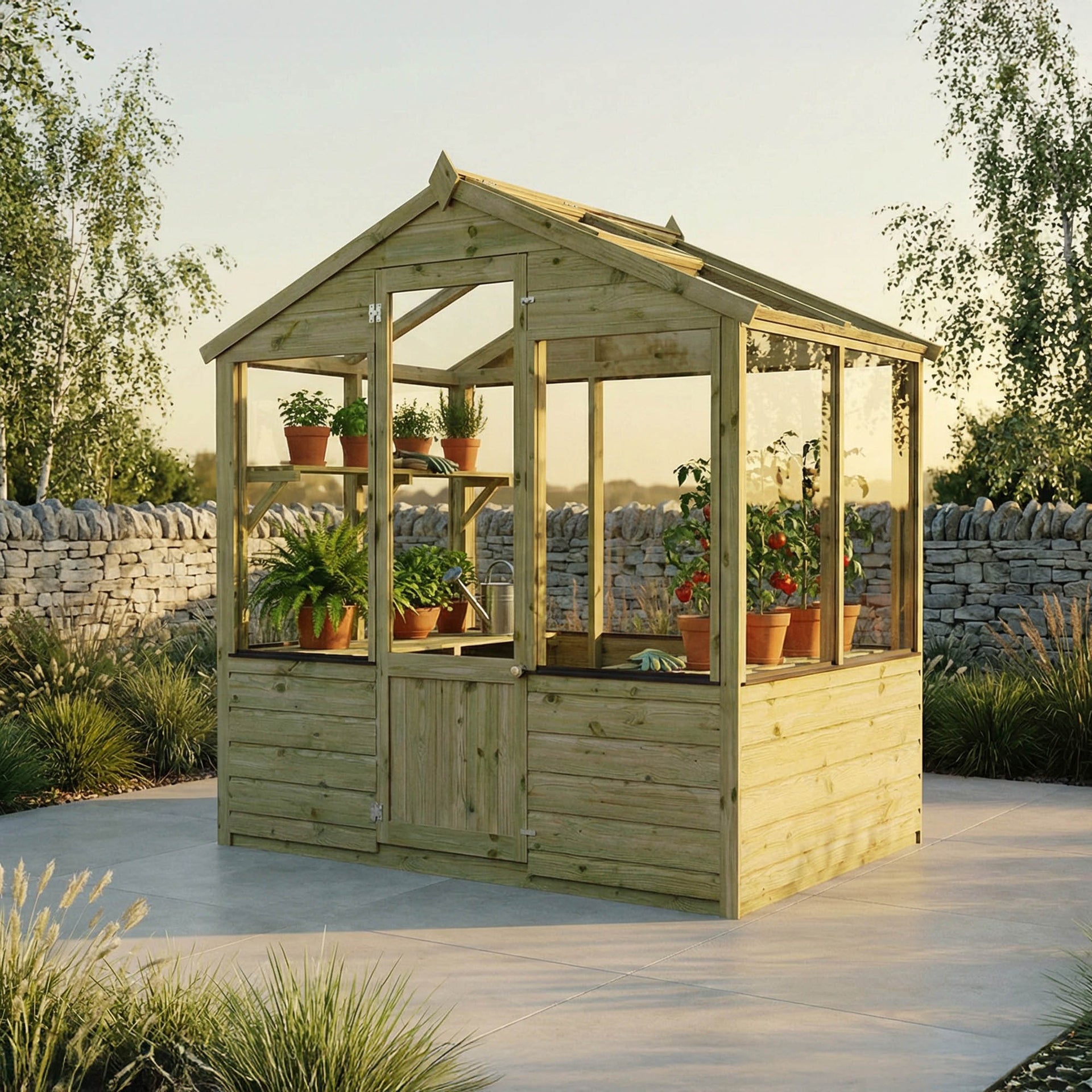 Evesham Wooden Greenhouse