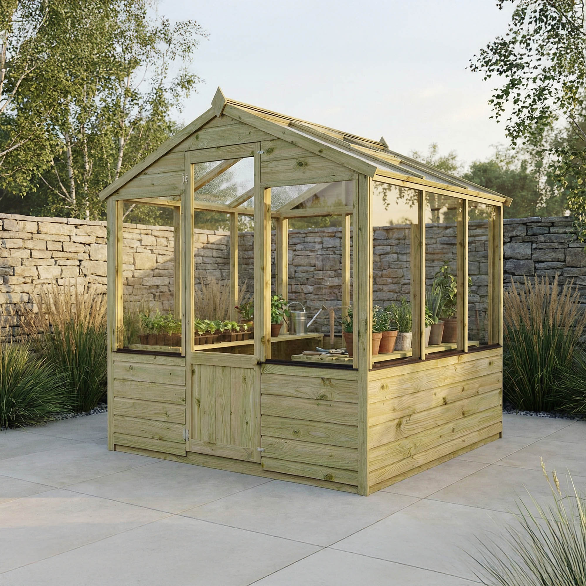 Evesham Wooden Greenhouse