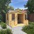 3.3m x 3.4m Log Cabin with Veranda

