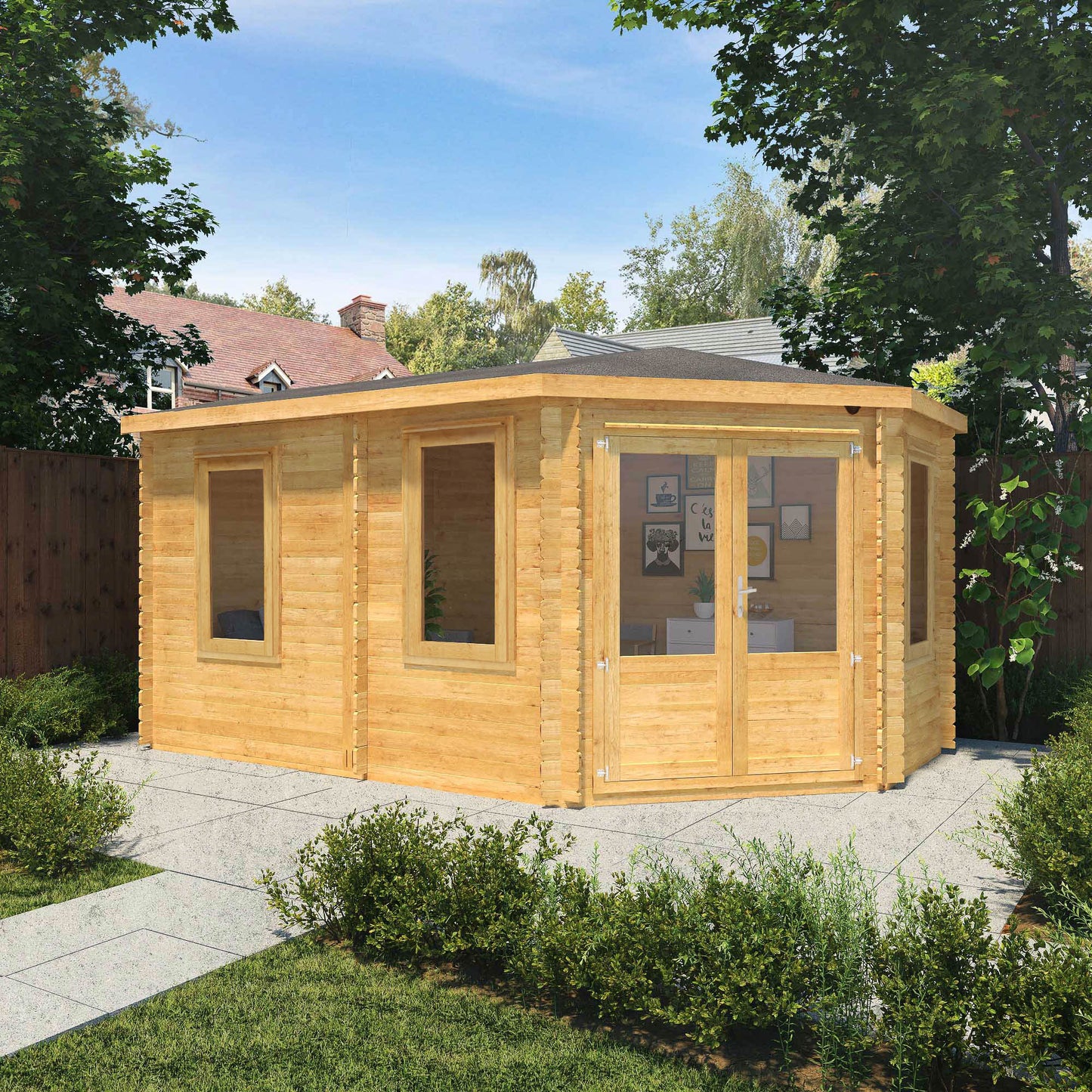 The Goldcrest 5m x 3m Log Cabin