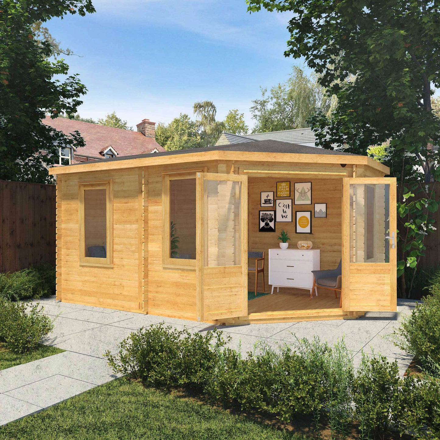 The Goldcrest 5m x 3m Log Cabin