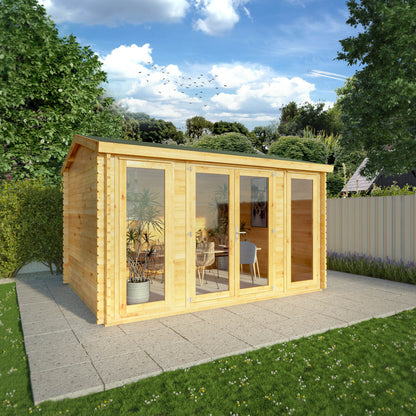 The 4m x 3m Dove Log Cabin