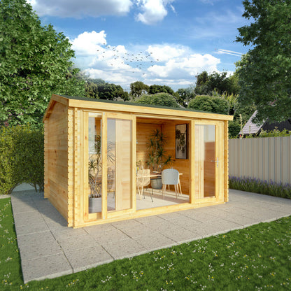 The 4m x 3m Dove Log Cabin