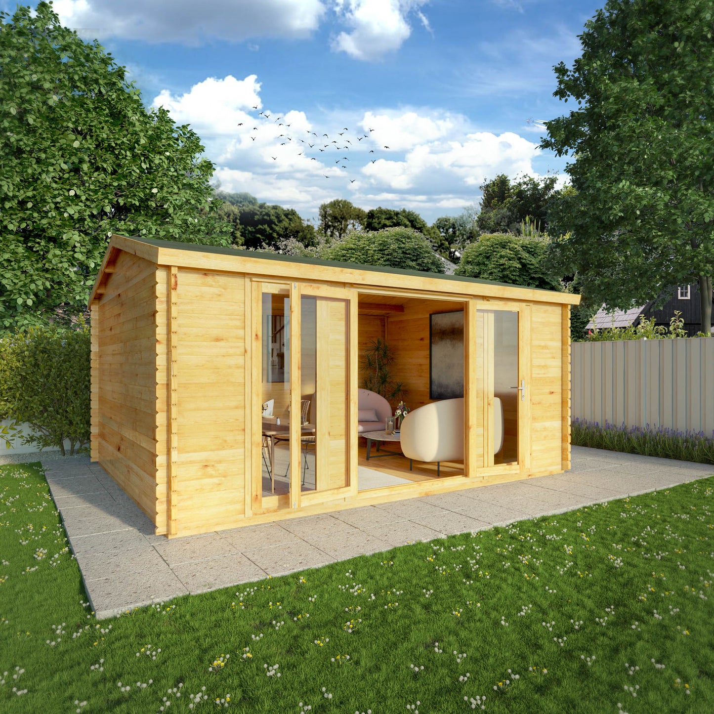 The Dove 5m x 4m Log Cabin