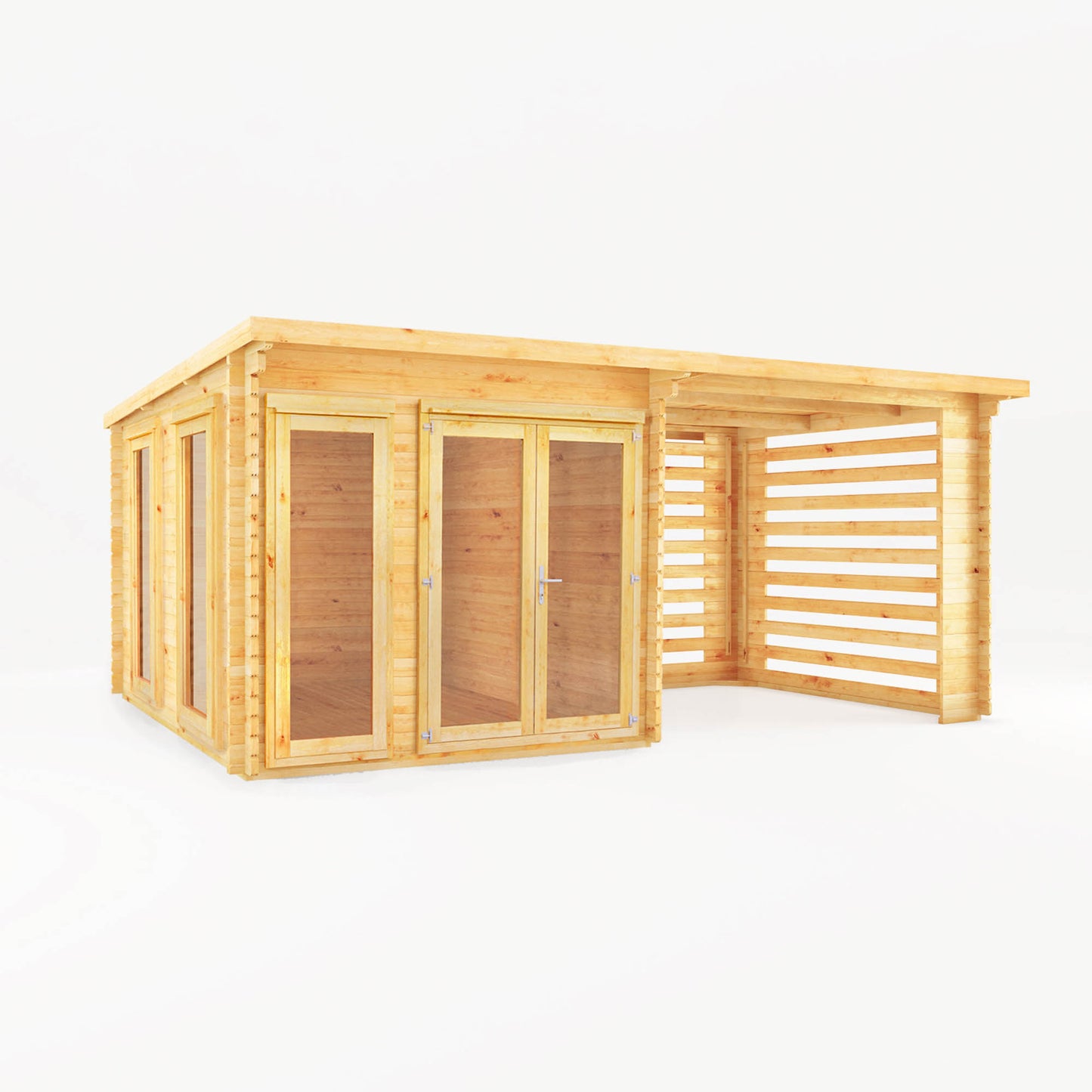 The 6m x 3m Wren Log Cabin with Slatted Area