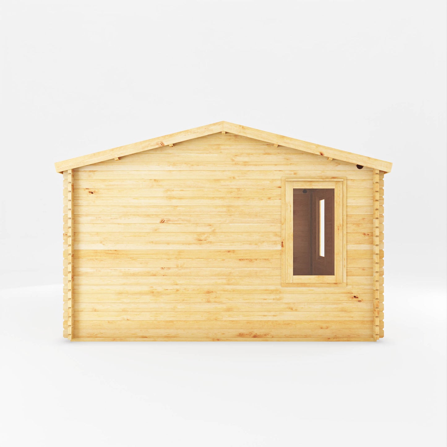 The 5.1m x 4m Robin Log Cabin With Side Shed