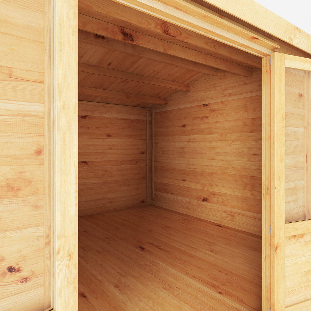 Refurbished 4m x 4m 34mm Robin Log Cabin