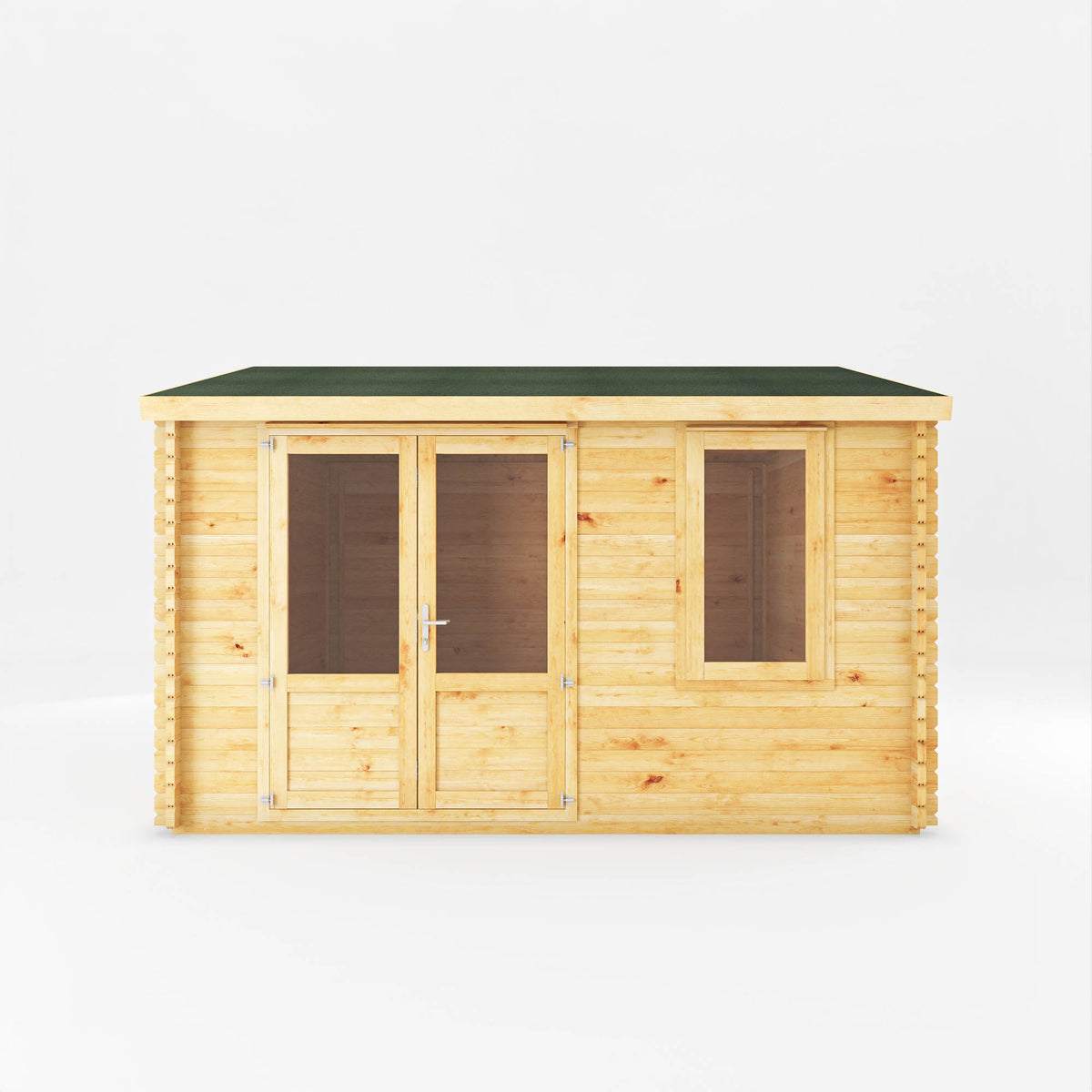 Refurbished 4m x 4m 34mm Robin Log Cabin
