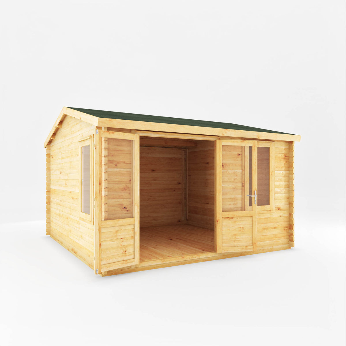 Refurbished 4m x 4m 34mm Robin Log Cabin
