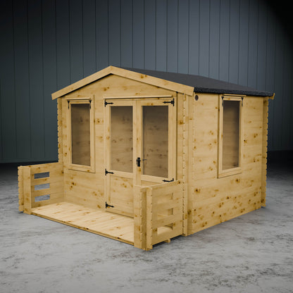 Value 19mm Apex Log Cabin with Veranda