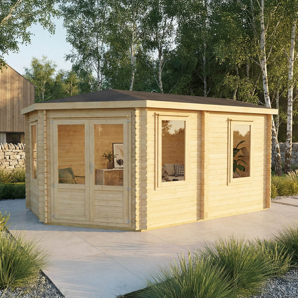The Goldcrest Corner Log Cabin