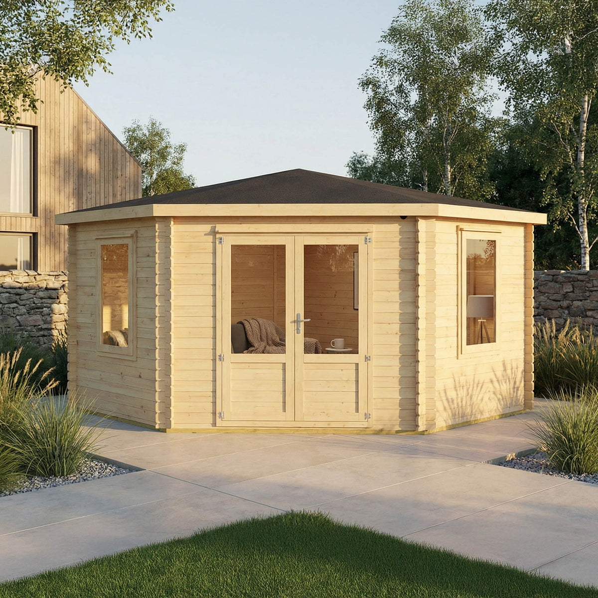 The Goldcrest Corner Log Cabin