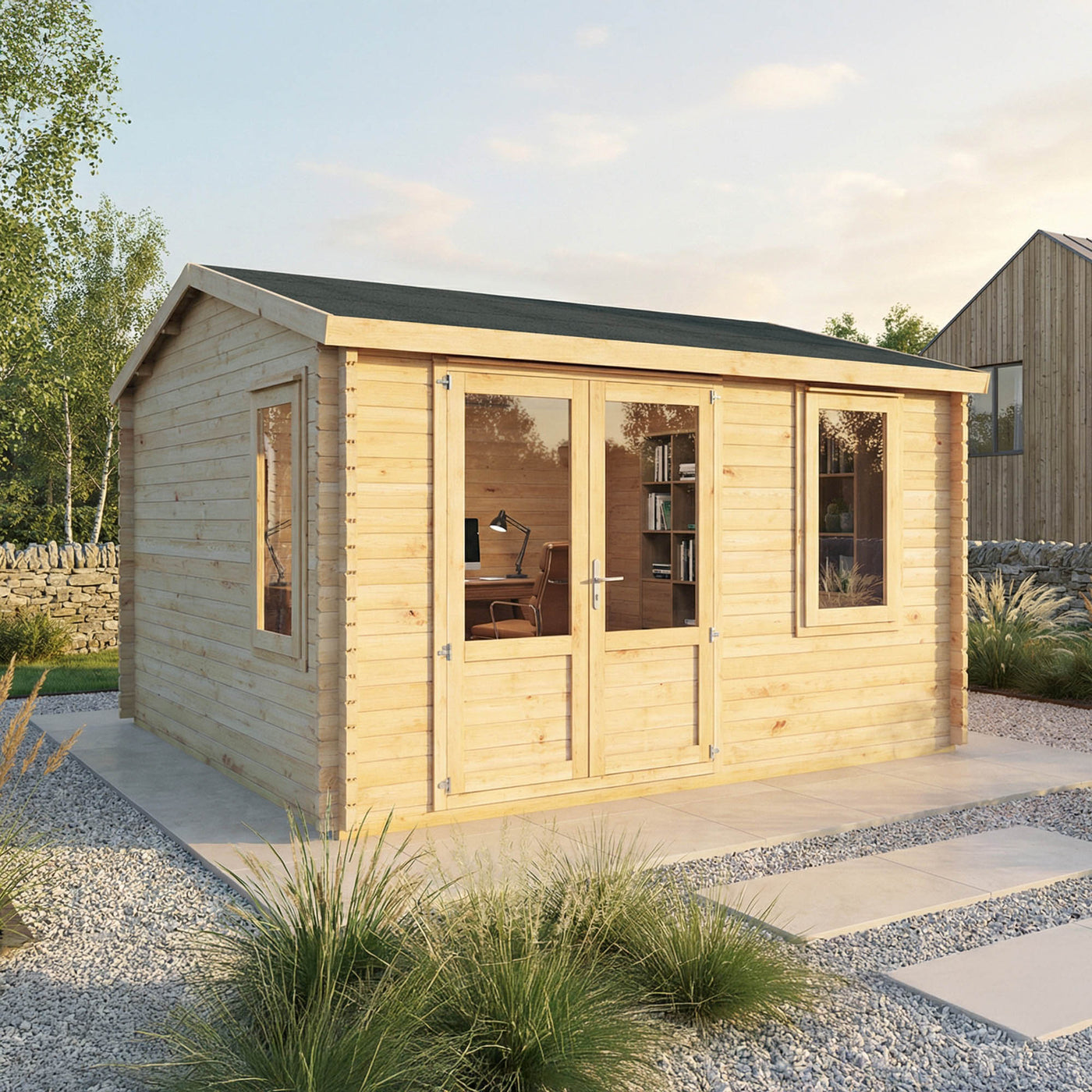 Log Cabins with UPVC