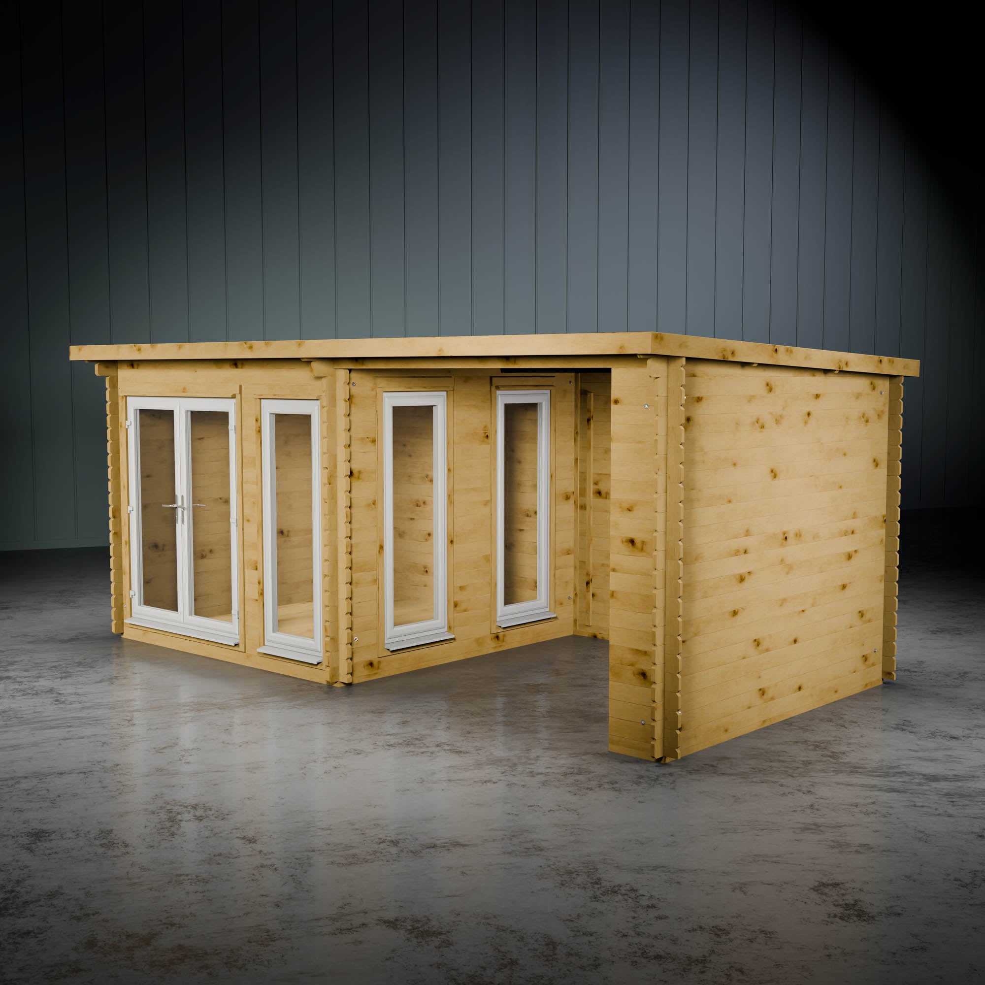 The Wren Log Cabin with Patio Area