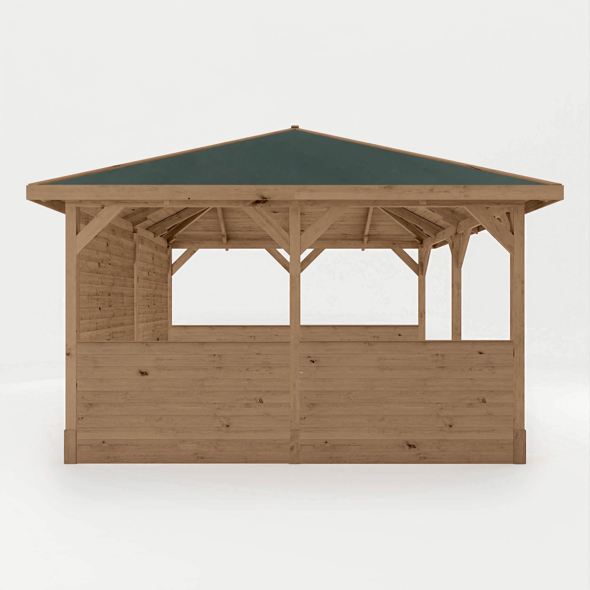 4m x 4m Pressure Treated Gazebo with Panels