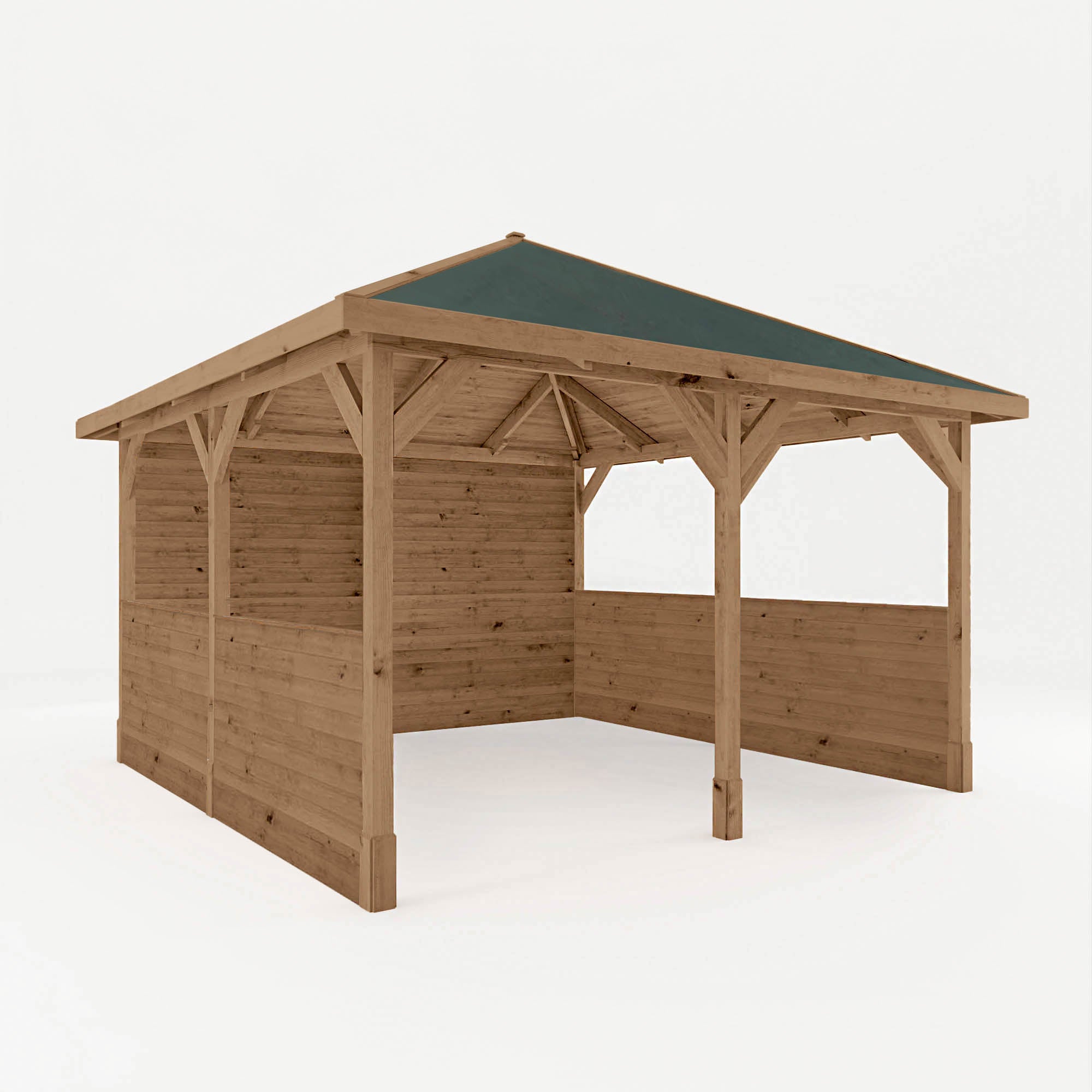 4m x 4m Pressure Treated Gazebo with Panels