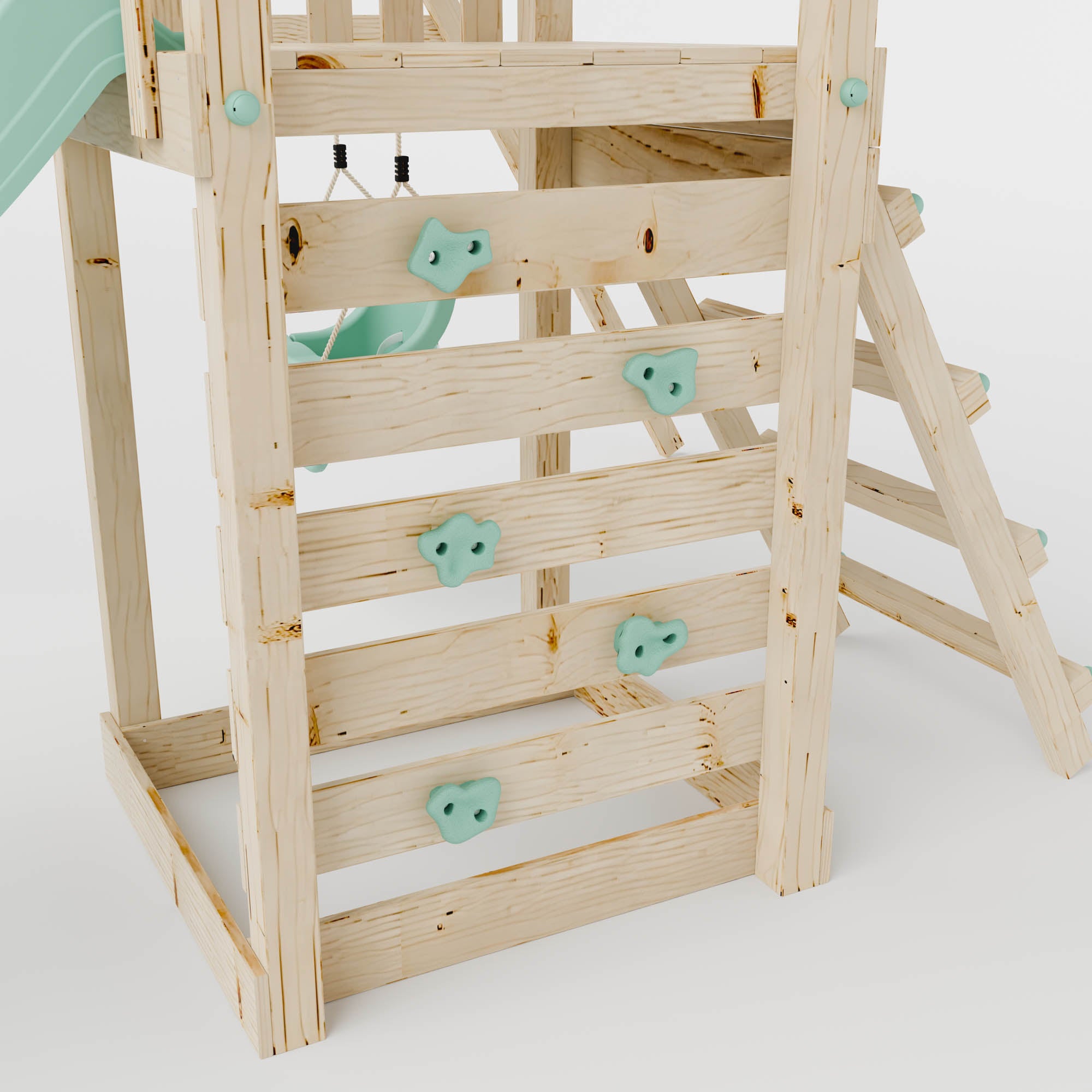 Climbing Frame With Single Baby Swing - Willow Way II
