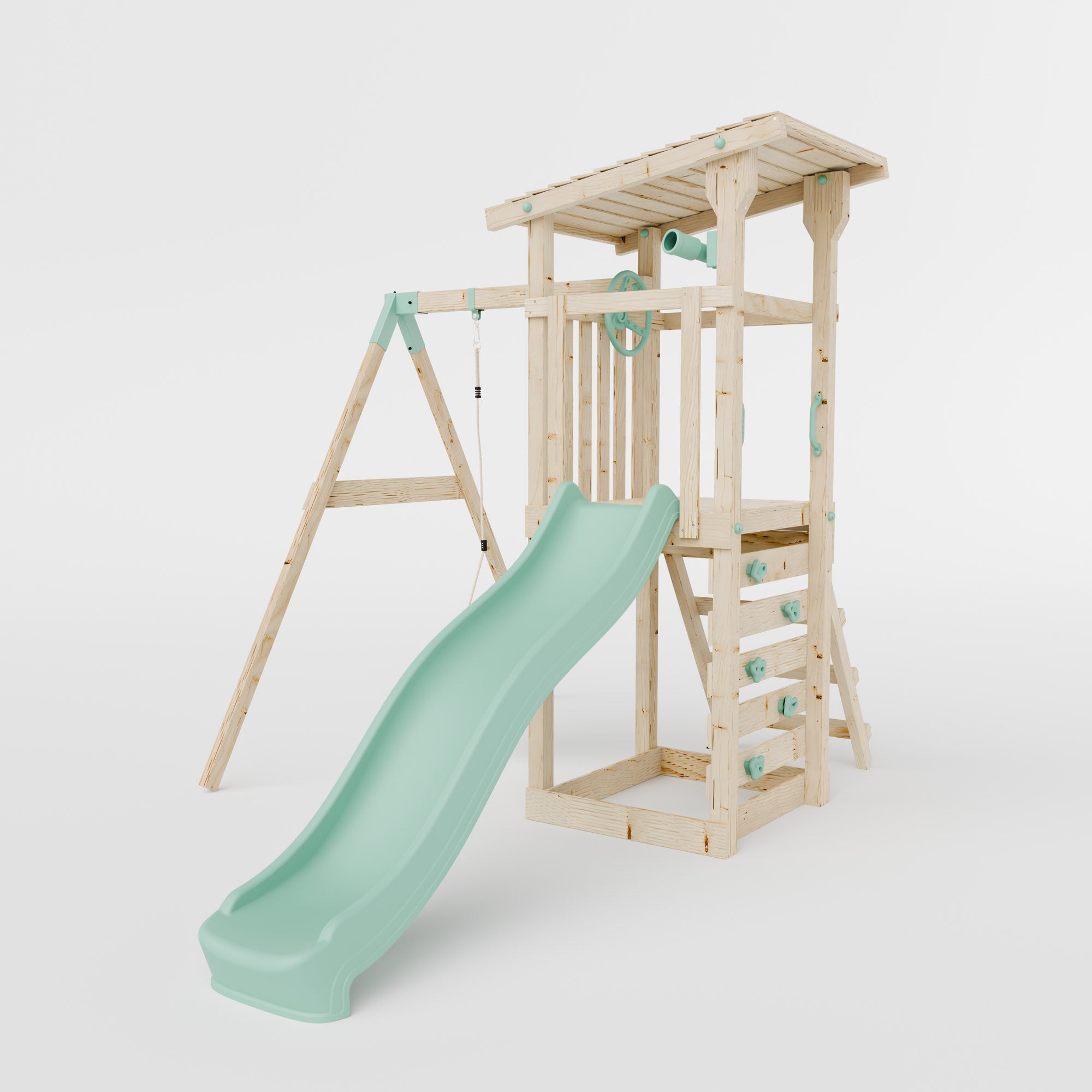 Climbing Frame With Single Baby Swing - Willow Way II