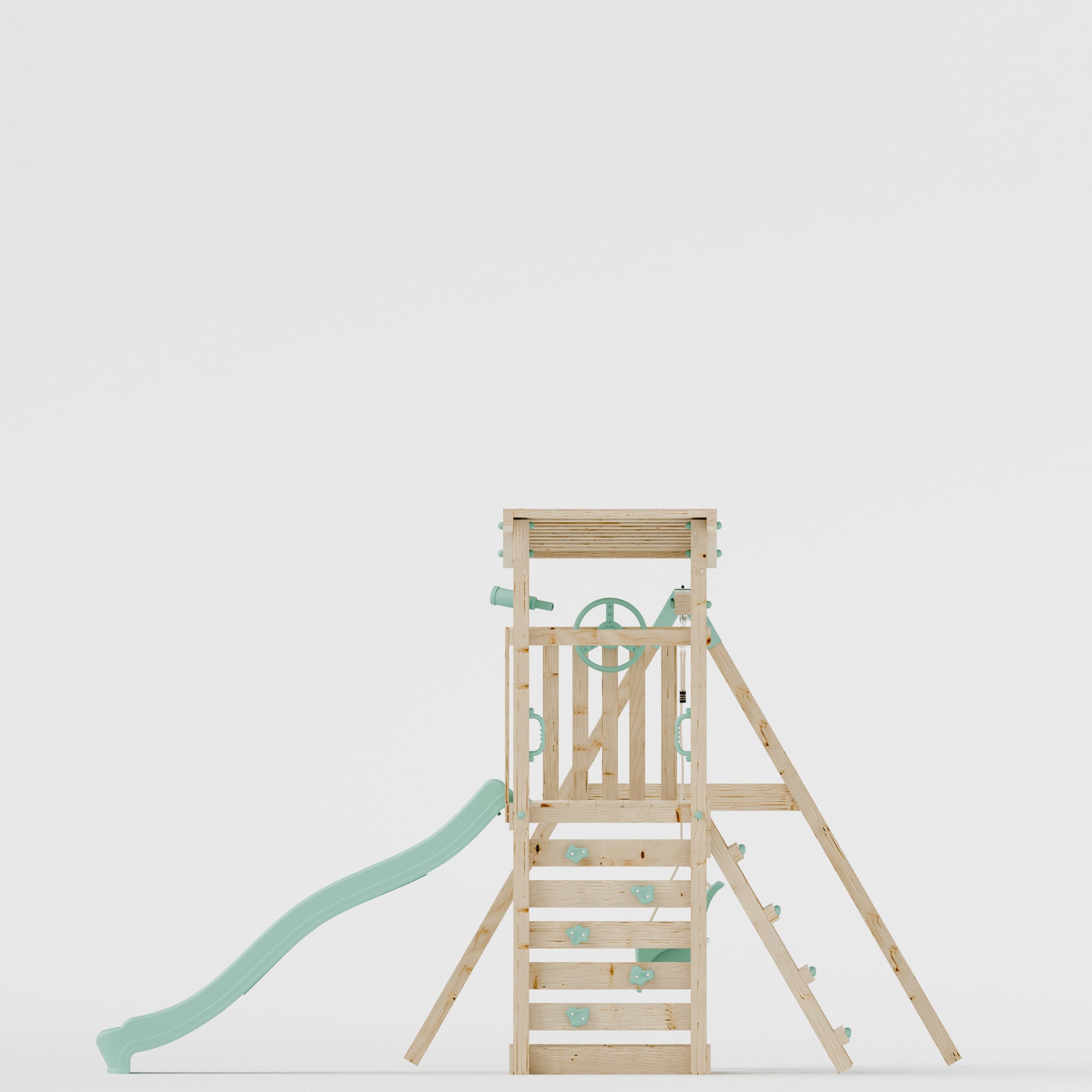 Climbing Frame With Single Baby Swing - Willow Way II