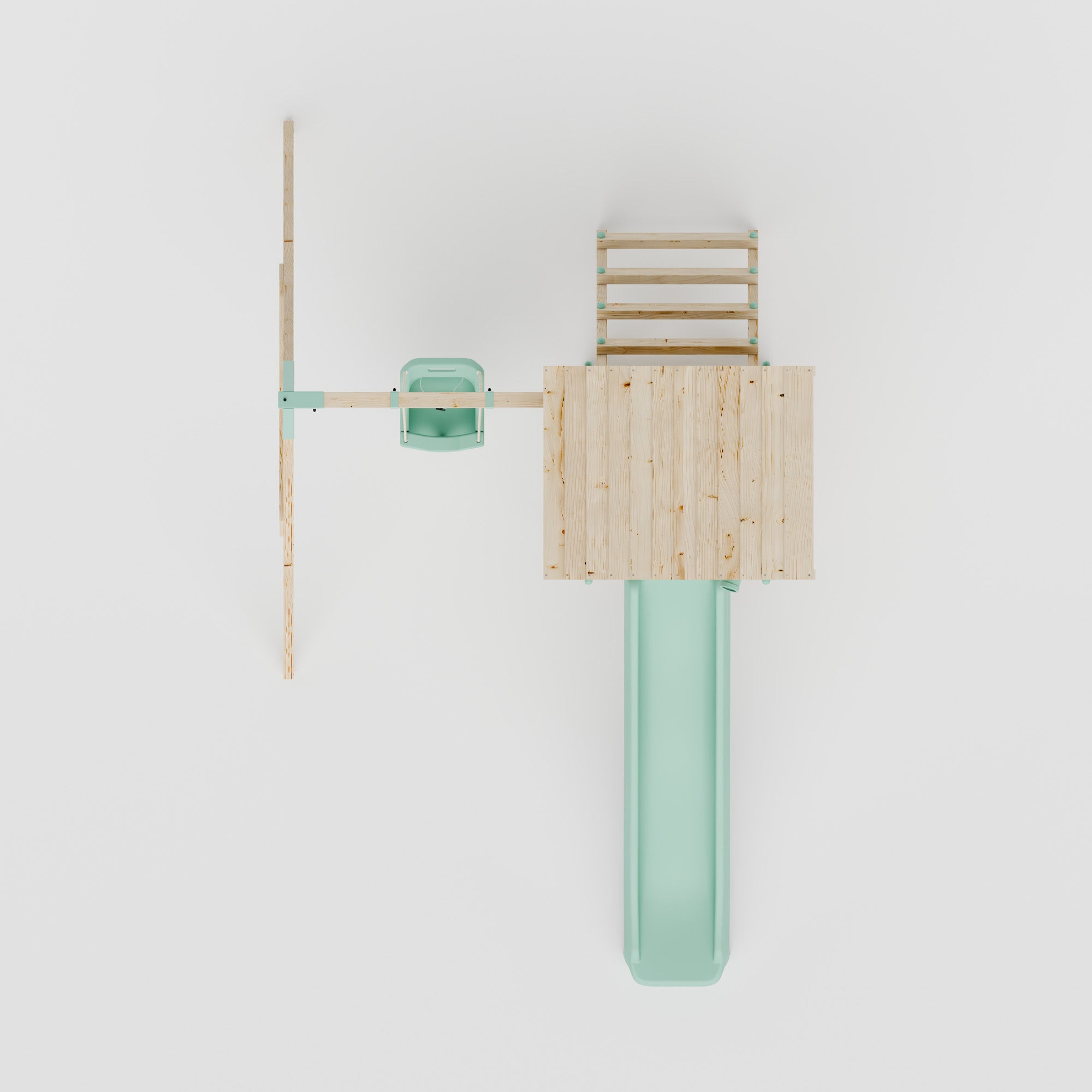 Climbing Frame With Single Baby Swing - Willow Way II