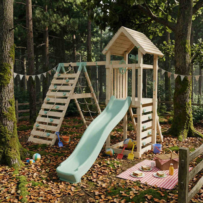 Climbing Frame With Single Swing - Ivory Retreat I