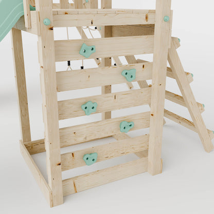 Climbing Frame With Single Swing - Ivory Retreat I