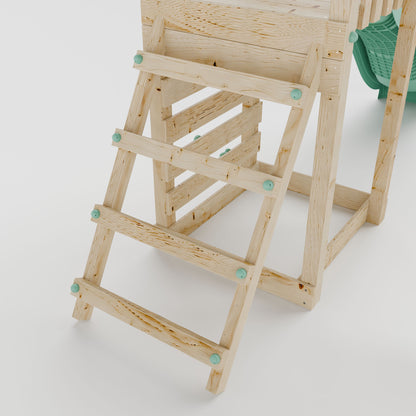 Climbing Frame With Single Swing - Ivory Retreat I