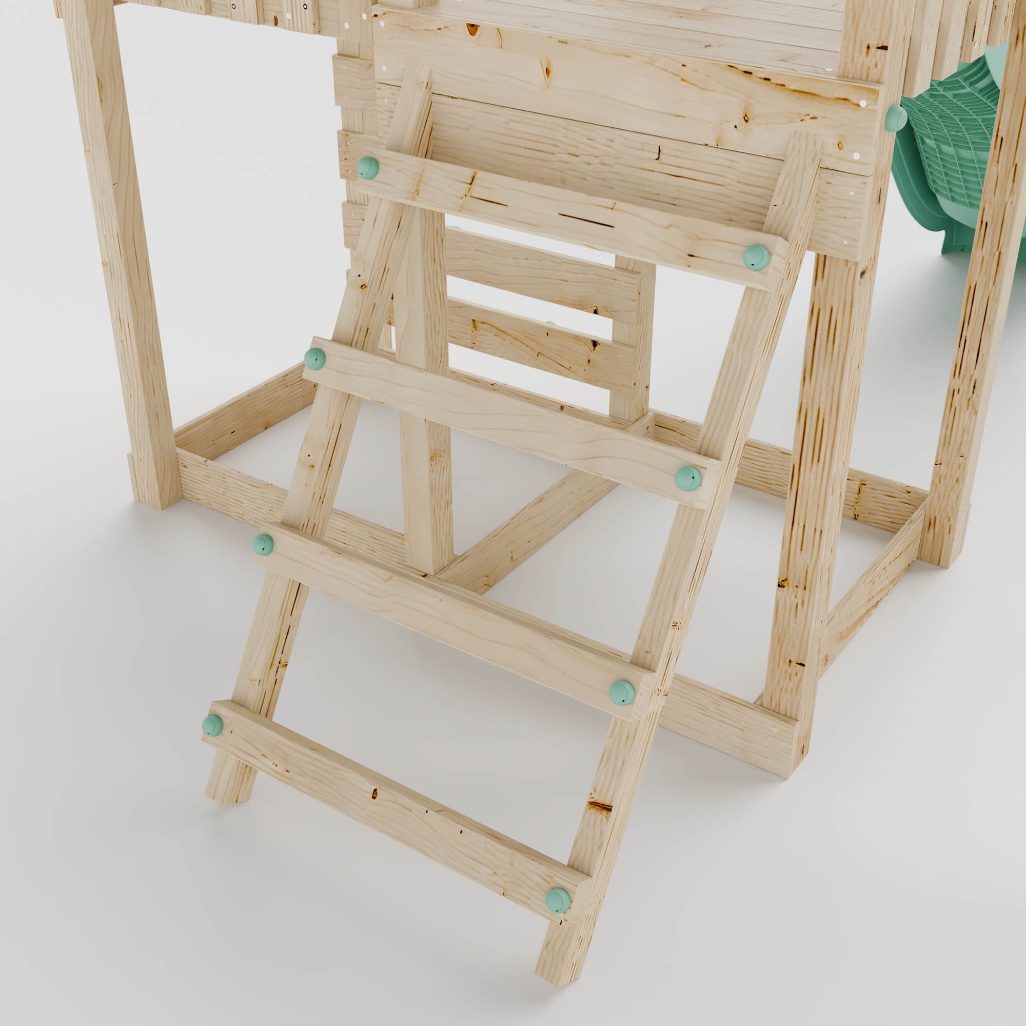 Extended Climbing Frame With Single Swing - Hawthorne Haven I