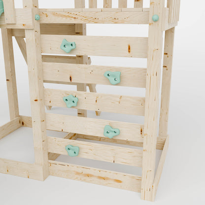 Extended Climbing Frame With Single Swing - Whispering Woods I