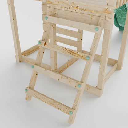 Extended Climbing Frame With Single Swing - Whispering Woods I