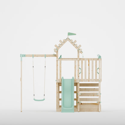 Extended Climbing Frame With Single Swing & Picnic Table - Fernshade Retreat I