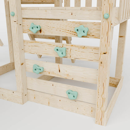 Climbing Frame & Step Up With Single Swing - Redwood Rise I