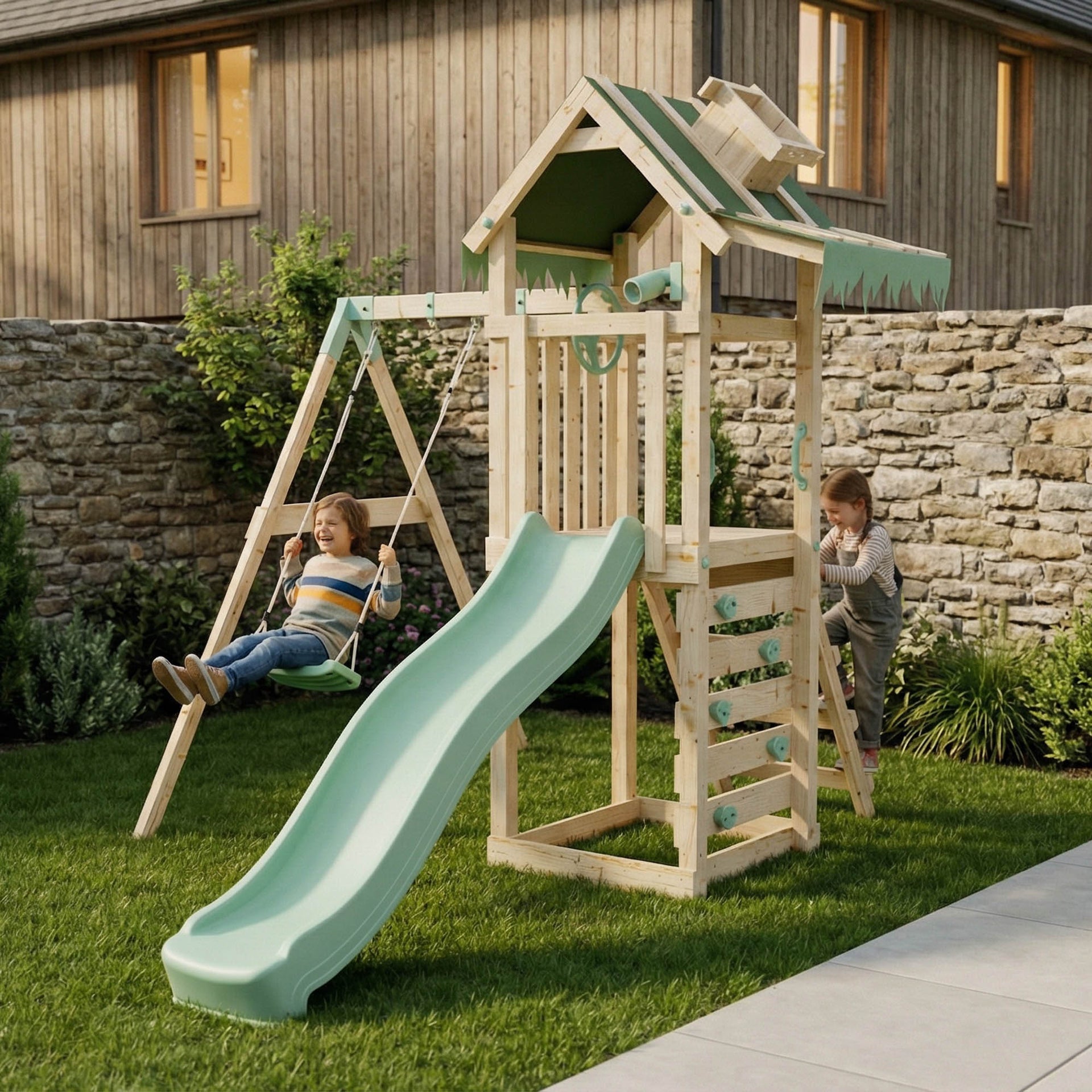Climbing Frame Single Swing Eldertree Forest I