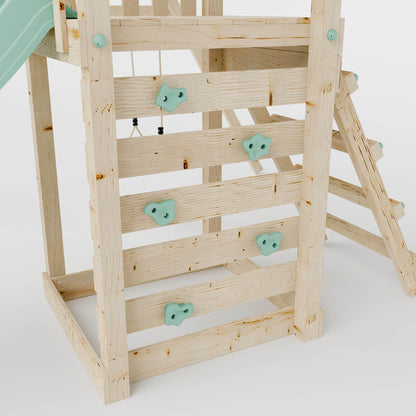 Climbing Frame With Single Swing - Eldertree Forest I