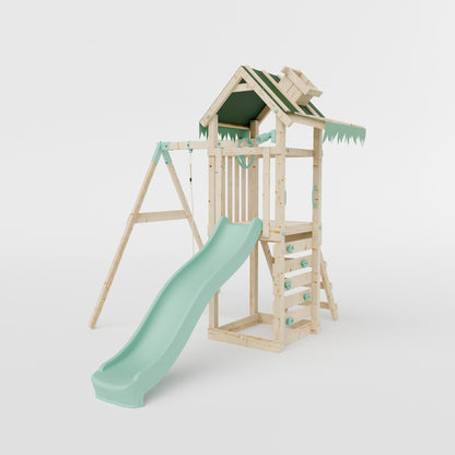 Climbing Frame With Single Swing - Eldertree Forest I