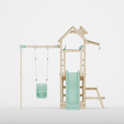 Climbing Frame With Single Swing - Eldertree Forest II