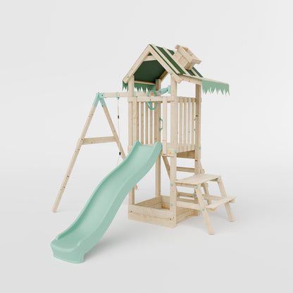 Climbing Frame With Single Swing - Eldertree Forest II